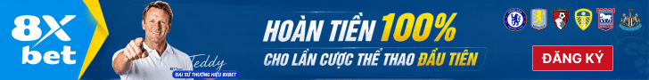 8xbet hoàn tiền 100% cho lần cược thể thao đầu tiên